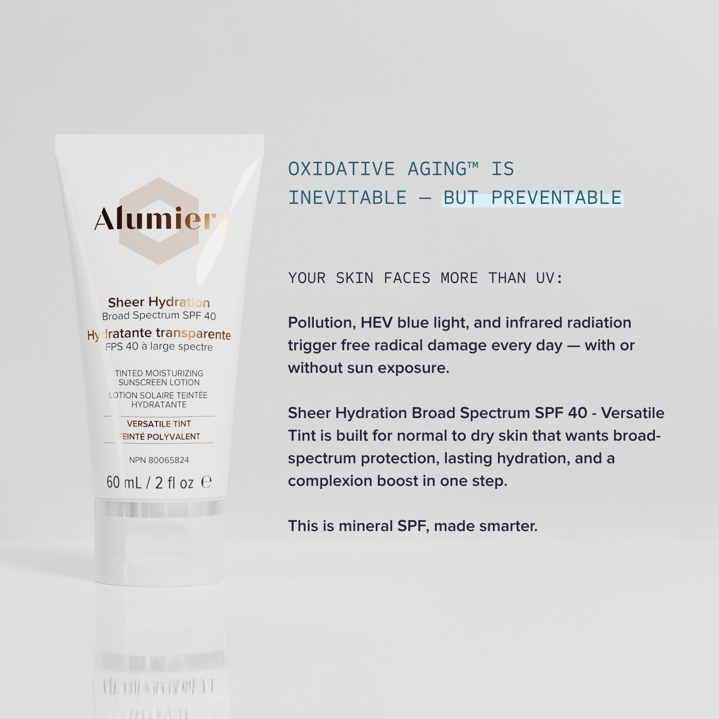 Sheer Hydration Broad Spectrum SPF 40 - Versatile Tint